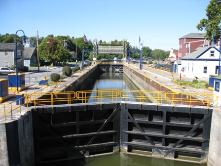 Lock 24 on the Erie Canal in Baldwinsville, NY, mid September: photo by Rich Hill